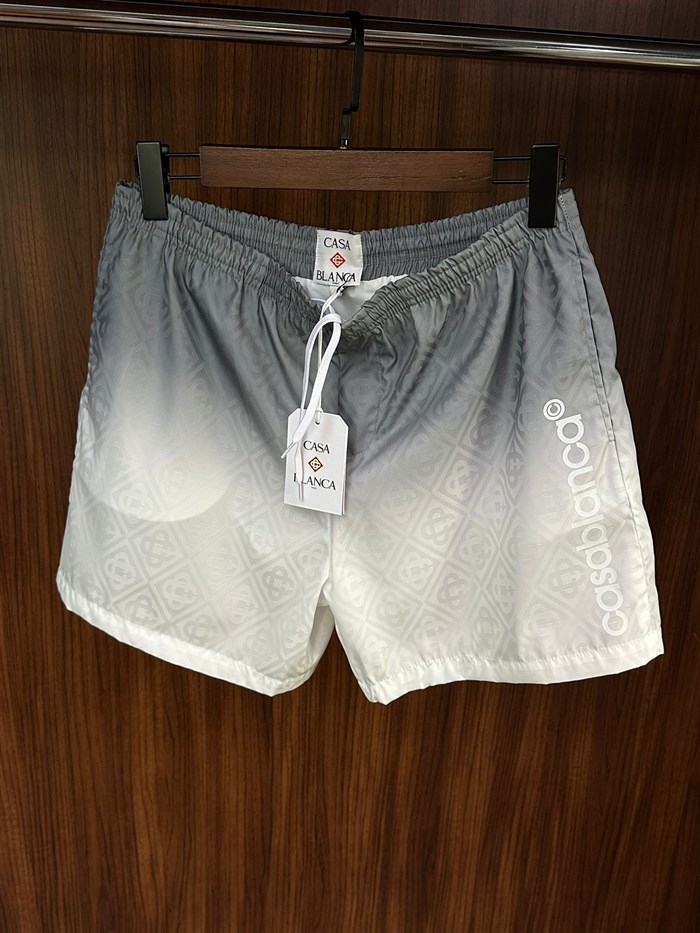 Jacquard Printed Yazılı Deniz Şortu