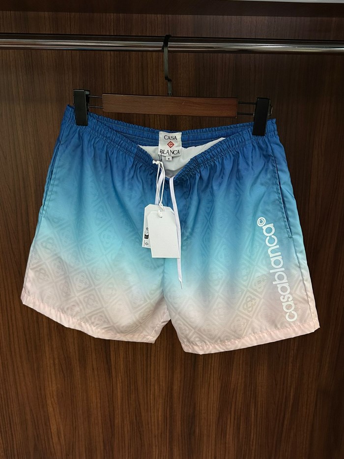 Jacquard Printed Yazılı Deniz Şortu