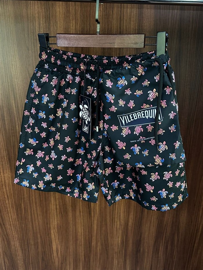 Kaplumbağa Desenli Deniz Şortu