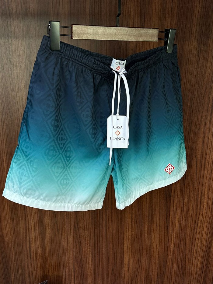 Nakış Logolu Renk Geçişli Deniz Şortu