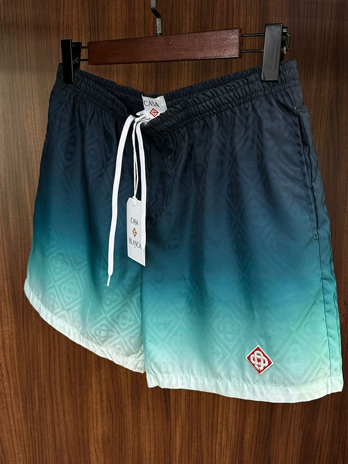 Nakış Logolu Renk Geçişli Deniz Şortu