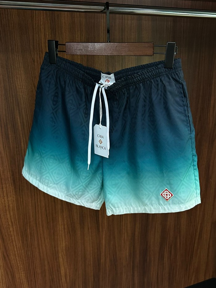 Nakış Logolu Renk Geçişli Deniz Şortu