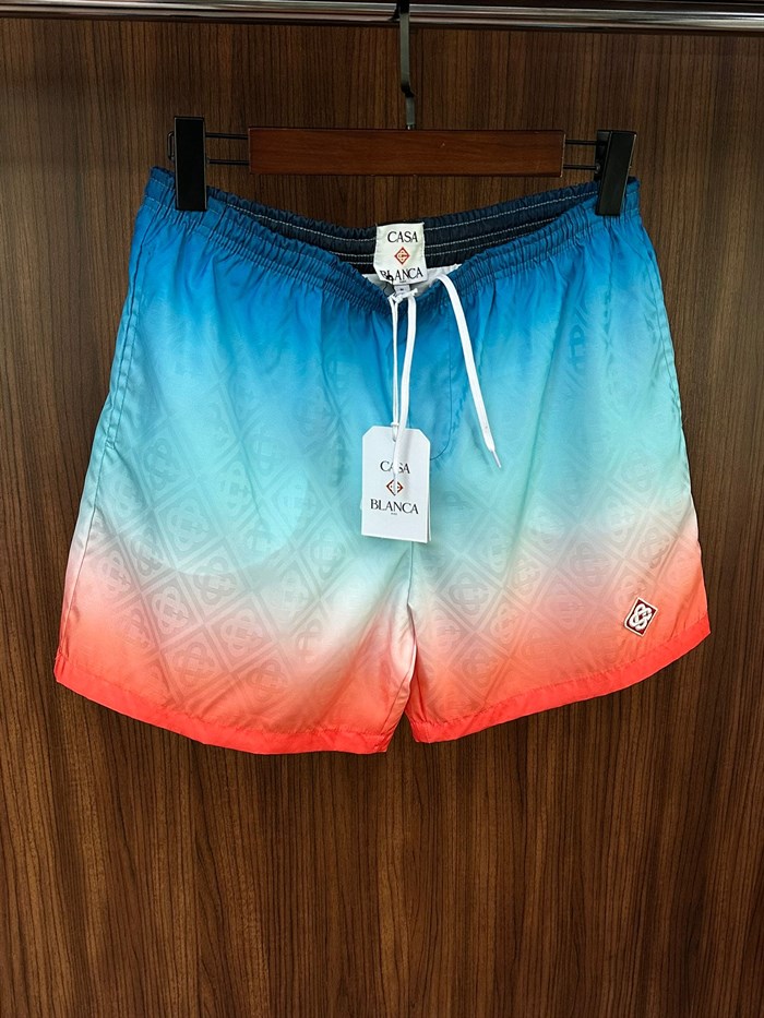 Nakış Logolu Renk Geçişli Deniz Şortu