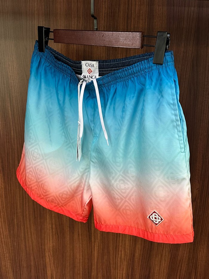 Nakış Logolu Renk Geçişli Deniz Şortu