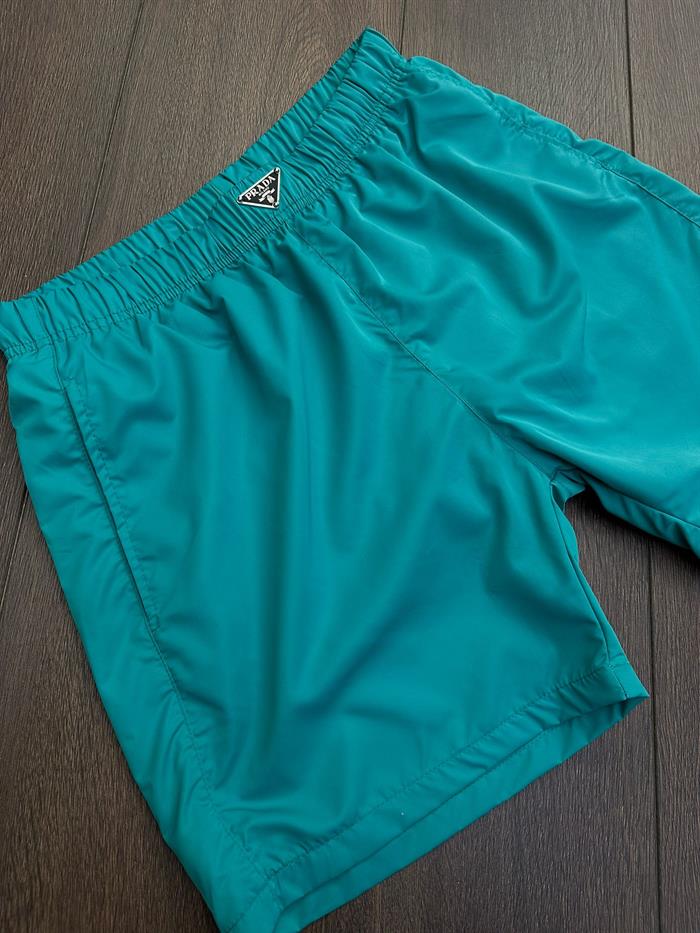 Önde Metal Logo Detaylı Şort Mayo