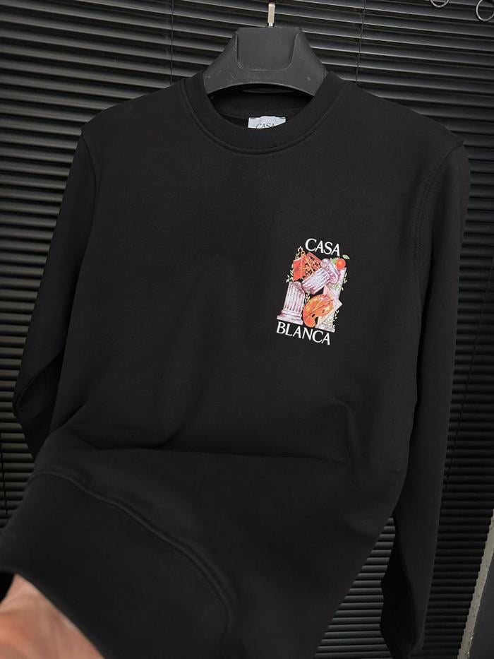 Göğüs Ve Sırt Baskılı Sweatshirt