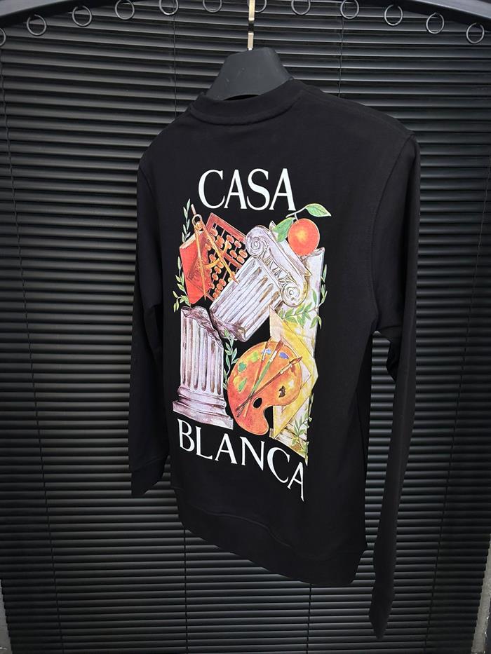 Göğüs Ve Sırt Baskılı Sweatshirt