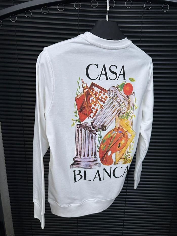 Göğüs Ve Sırt Baskılı Sweatshirt