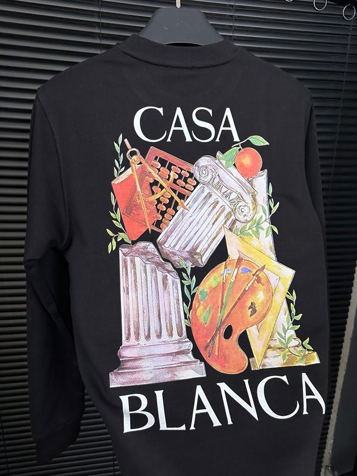 Göğüs Ve Sırt Baskılı Sweatshirt