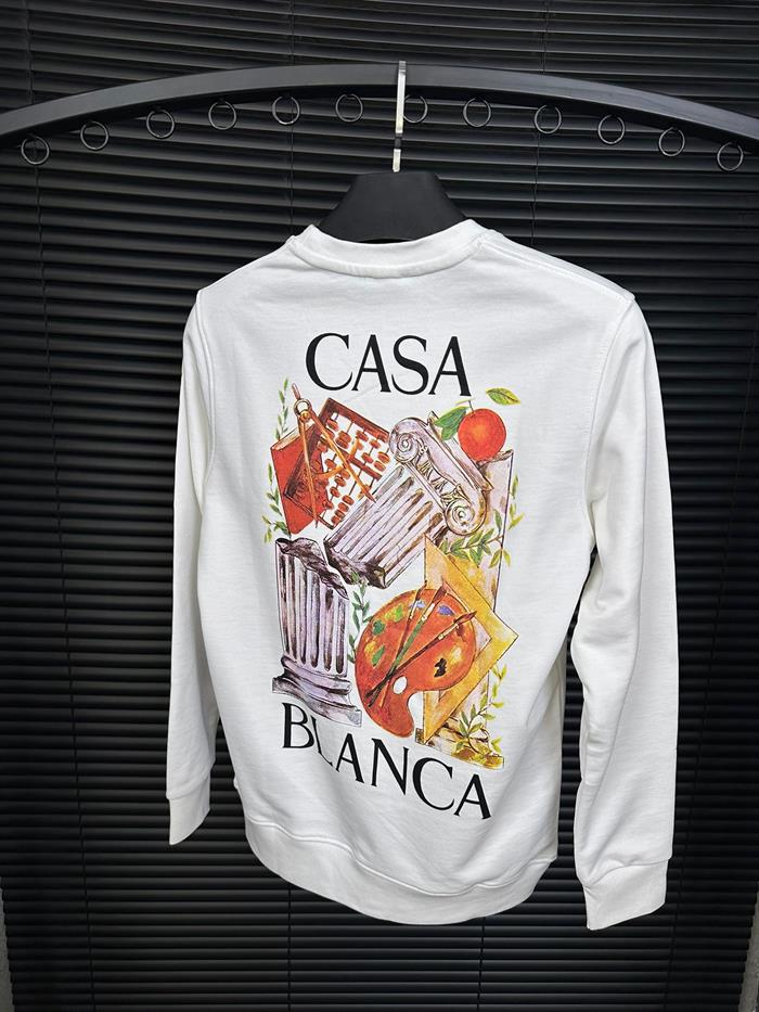 Göğüs Ve Sırt Baskılı Sweatshirt