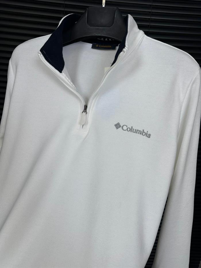 Nakış Logolu Yarım Fermuar Sweatshirt