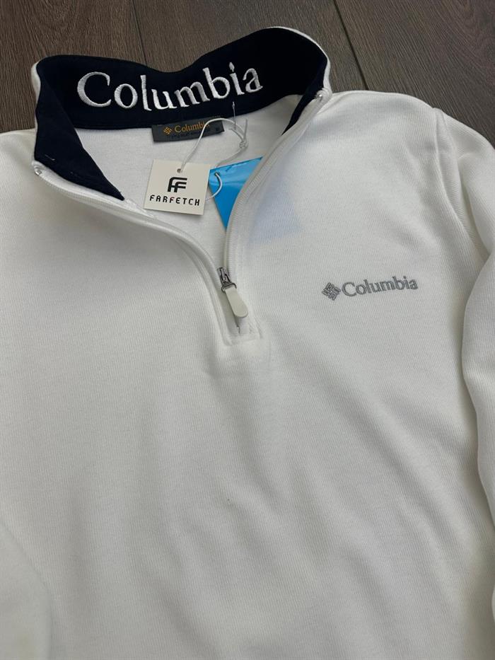 Nakış Logolu Yarım Fermuar Sweatshirt