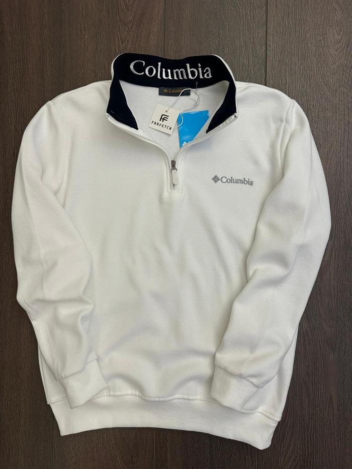 Nakış Logolu Yarım Fermuar Sweatshirt