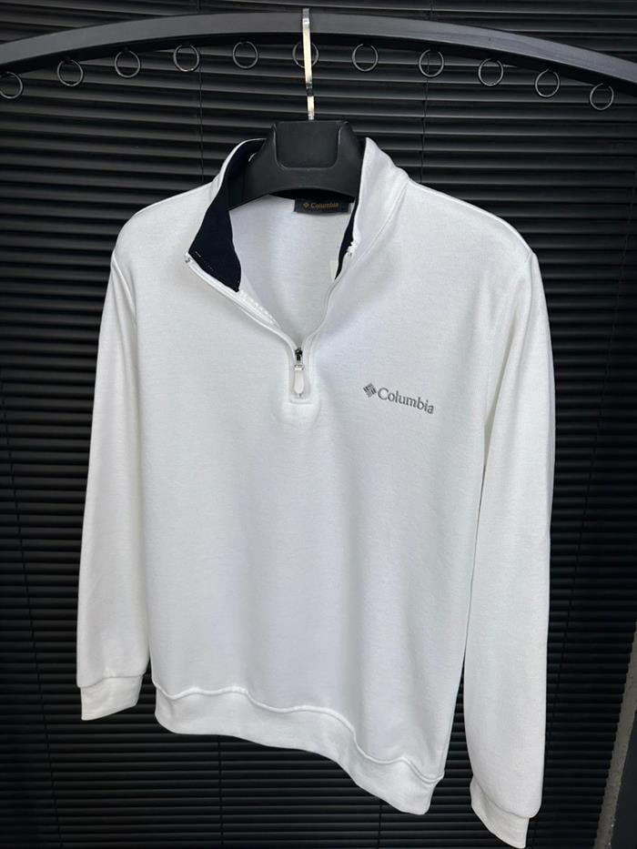 Nakış Logolu Yarım Fermuar Sweatshirt