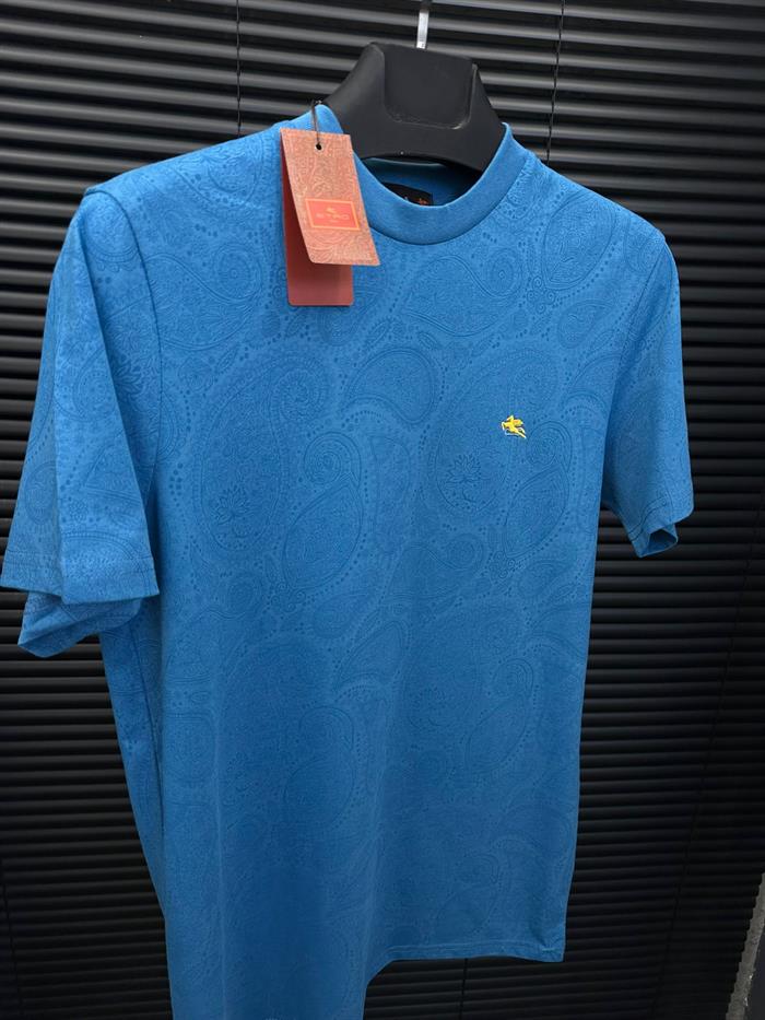 Etnik Desen Nakış Logolu T-Shirt