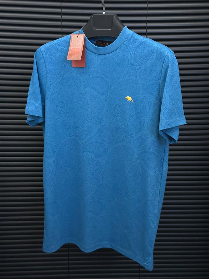 Etnik Desen Nakış Logolu T-Shirt