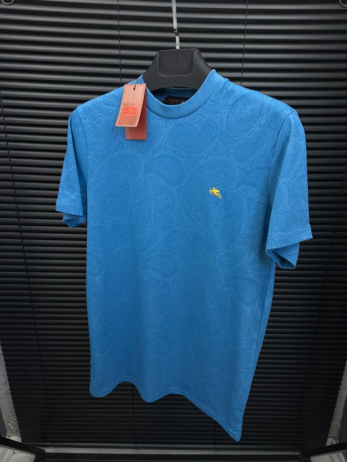 Etnik Desen Nakış Logolu T-Shirt