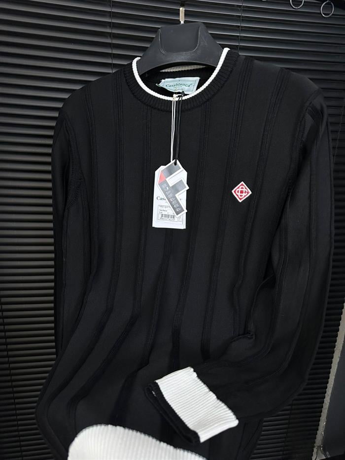 Nakış Logolu Triko Kazak