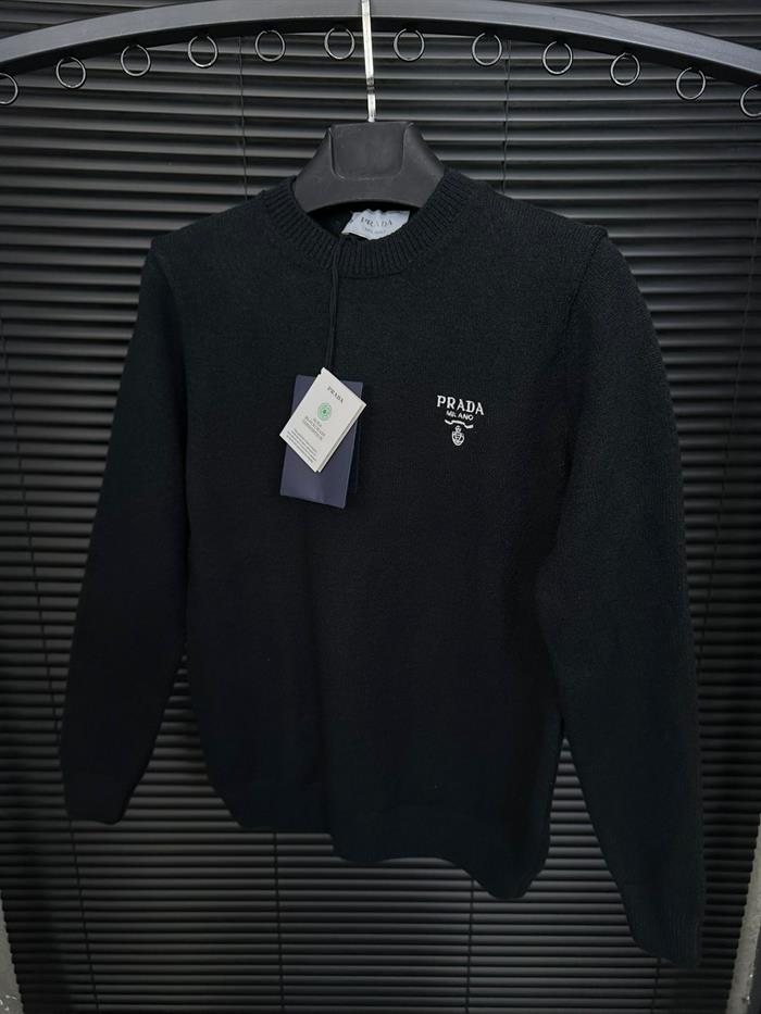 Nakış Logolu Yün Kazak