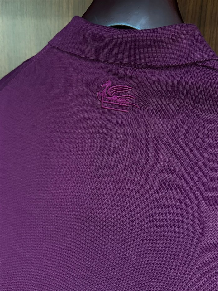 Ense Nakış Logolu Yakalı Triko T-Shirt