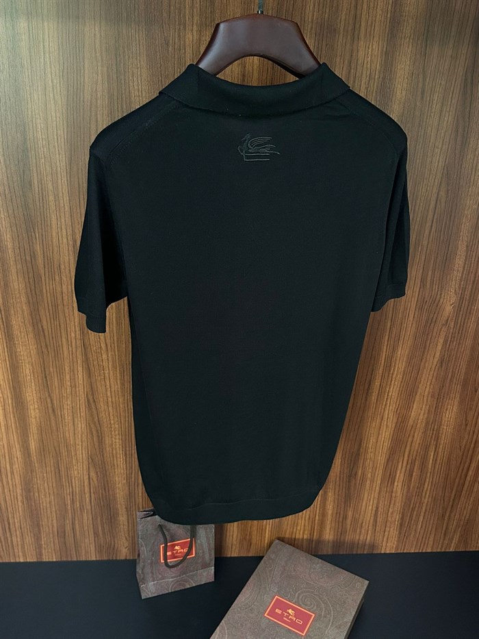 Ense Nakış Logolu Yakalı Triko T-Shirt