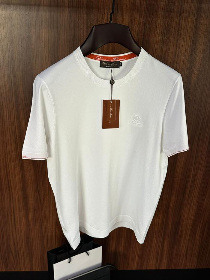 Göğüs Kabartma Logolu Triko T-Shirt
