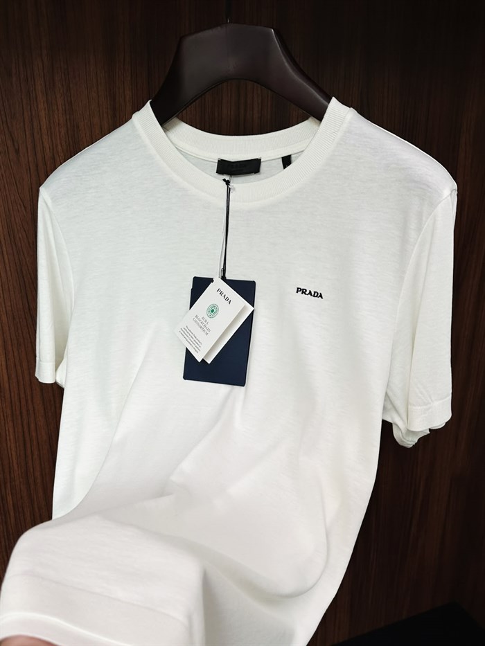 Nakış Logolu Kaşmir Kumaş T-Shirt