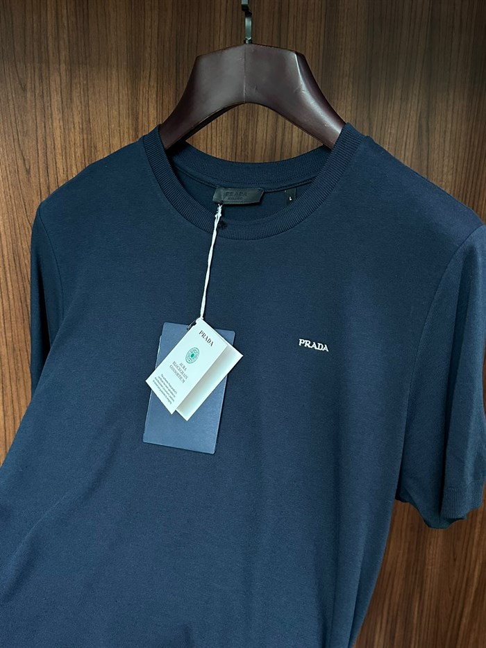Nakış Logolu Kaşmir Kumaş T-Shirt