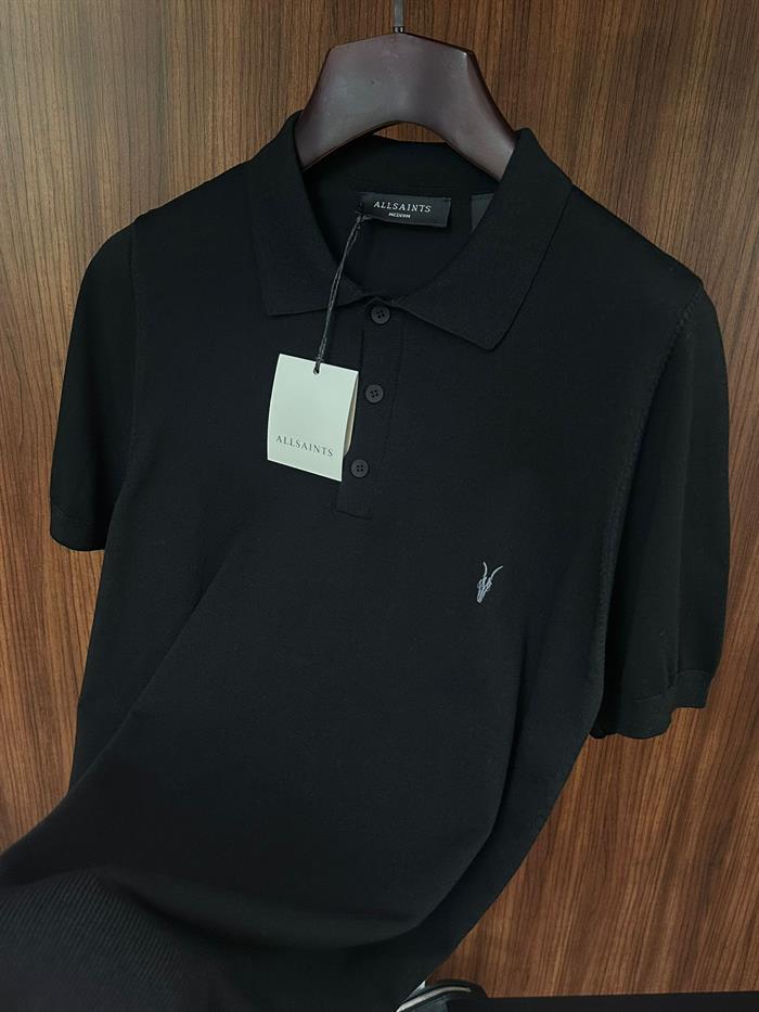 Nakış Logolu Yakalı Triko T-Shirt
