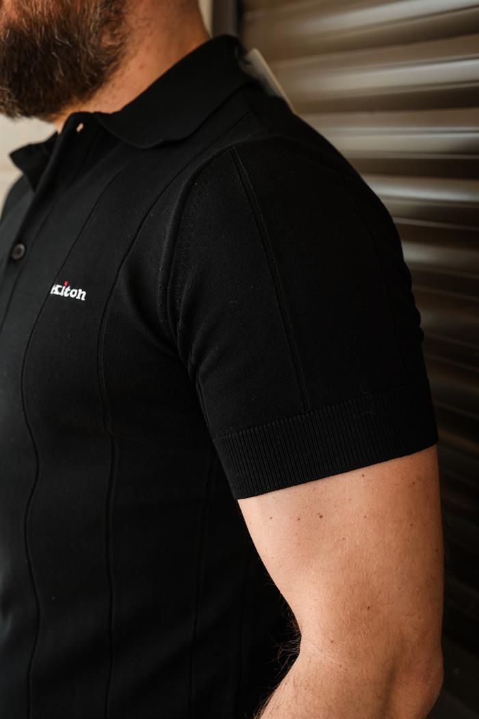 Nakış Logolu Yakalı Triko T-Shirt