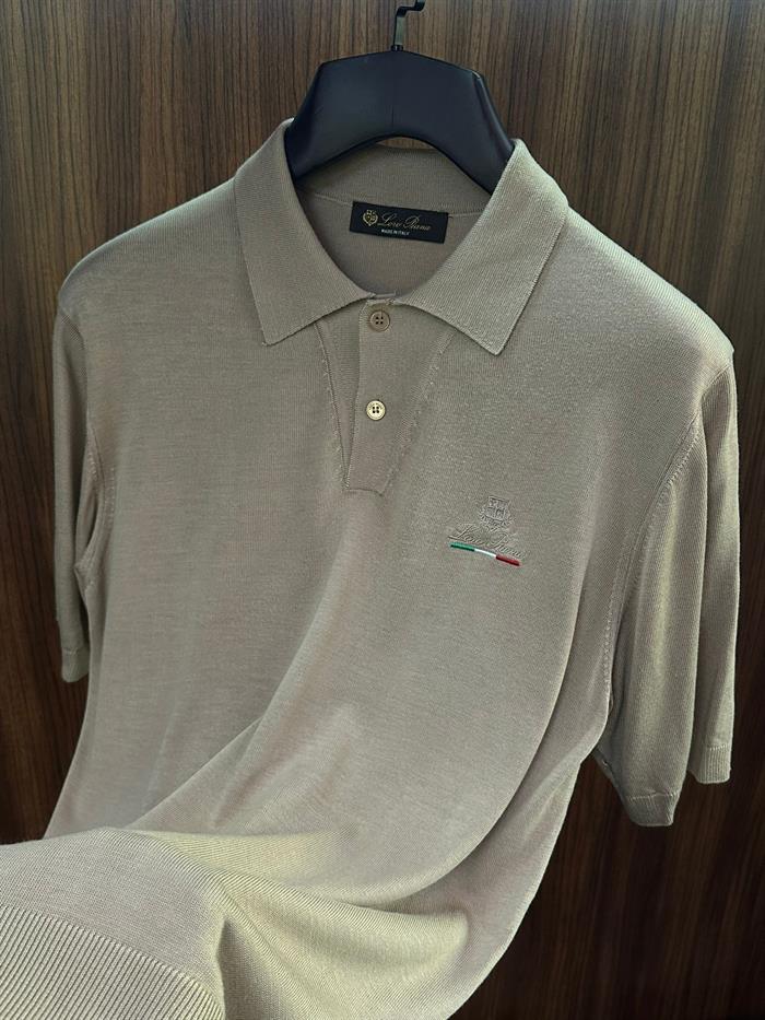 Nakış Logolu Yakalı Triko T-Shirt