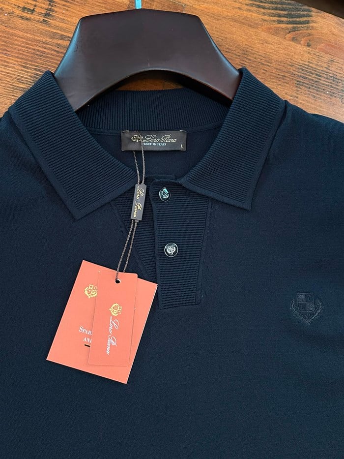 Nakış Logolu Yakalı Triko T-Shirt