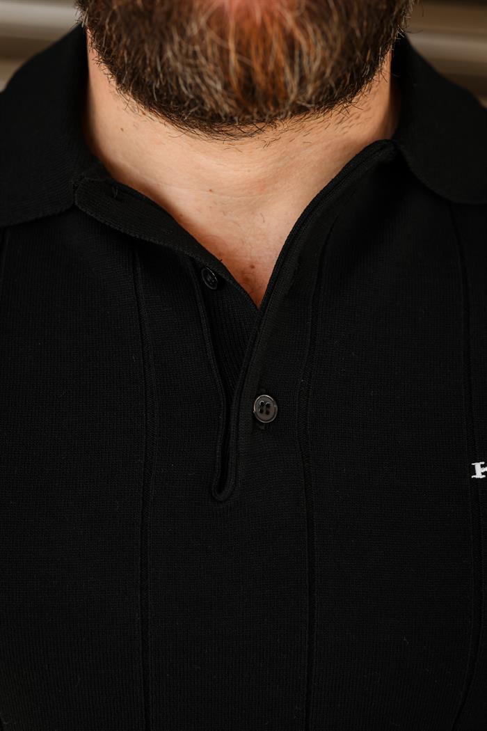 Nakış Logolu Yakalı Triko T-Shirt