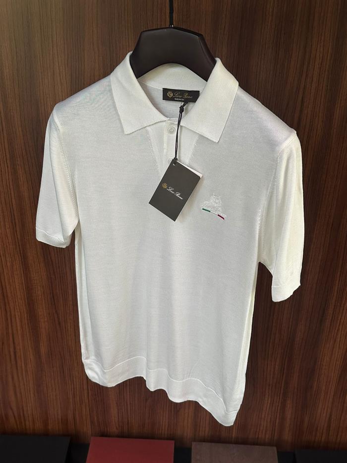 Nakış Logolu Yakalı Triko T-Shirt