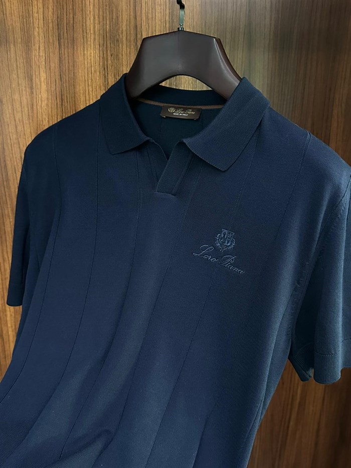 Nakış Logolu Yakalı Triko T-Shirt