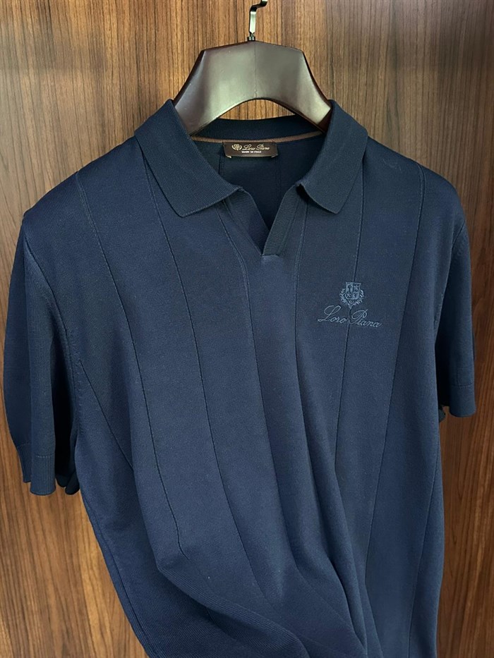 Nakış Logolu Yakalı Triko T-Shirt