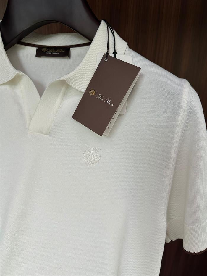 Nakış Logolu Yakalı Triko T-Shirt