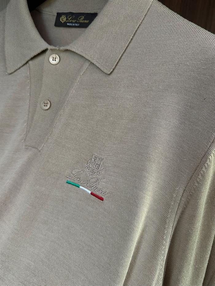 Nakış Logolu Yakalı Triko T-Shirt