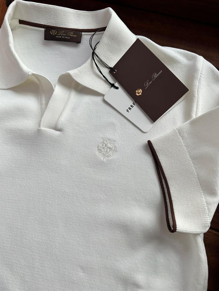 Nakış Logolu Yakalı Triko T-Shirt