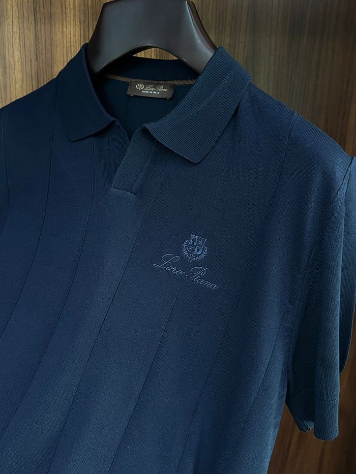 Nakış Logolu Yakalı Triko T-Shirt