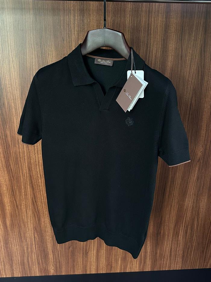 Nakış Logolu Yakalı Triko T-Shirt