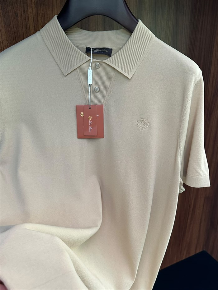 Nakış Logolu Yakalı Triko T-Shirt