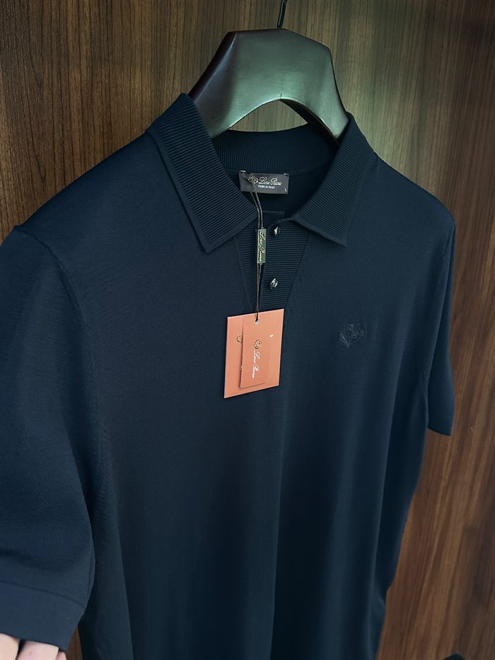 Nakış Logolu Yakalı Triko T-Shirt