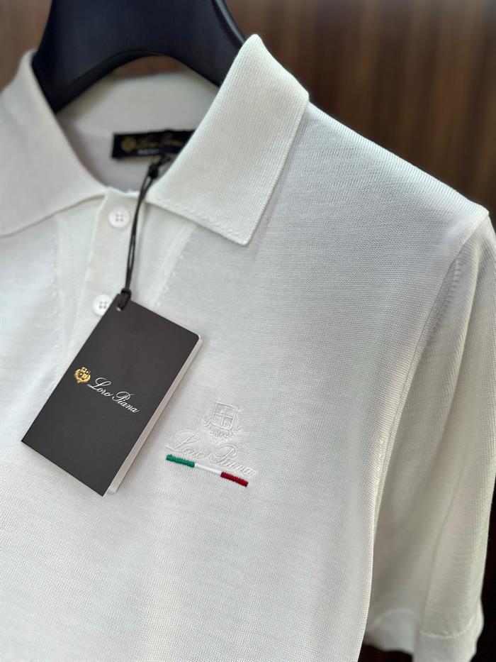 Nakış Logolu Yakalı Triko T-Shirt