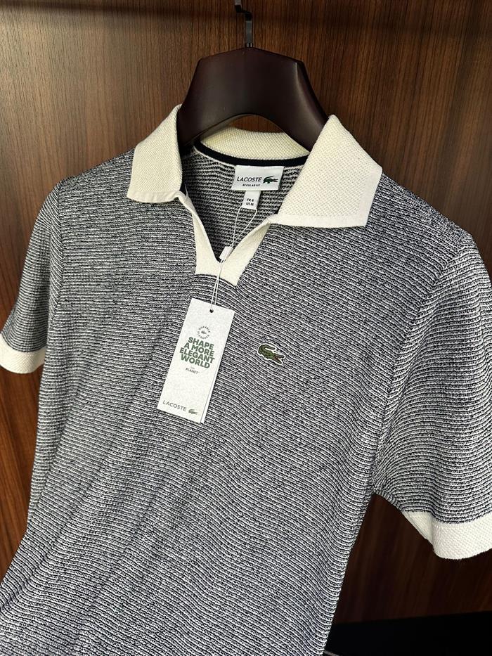 Nakış Marka Logolu Tonaton Yakalı Örme Triko T-Shirt