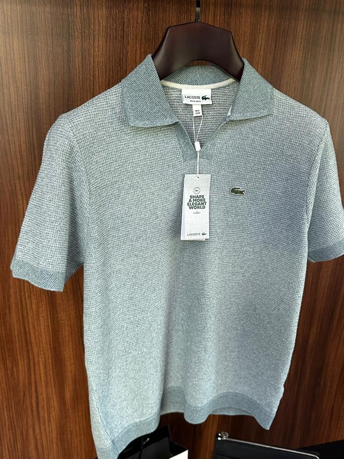 Nakış Marka Logolu Tonaton Yakalı Örme Triko T-Shirt