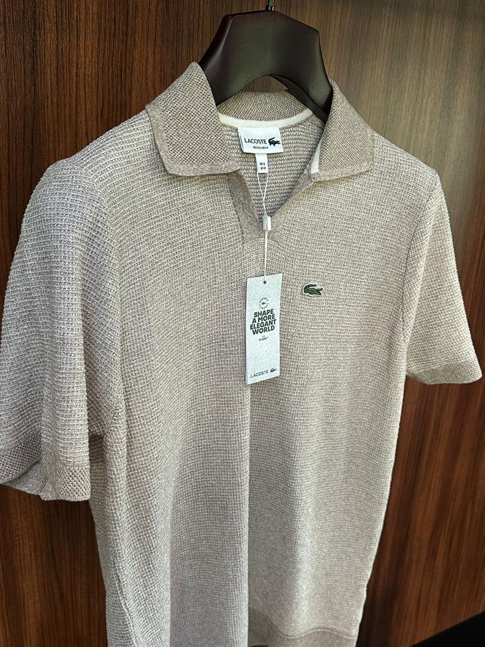 Nakış Marka Logolu Tonaton Yakalı Örme Triko T-Shirt