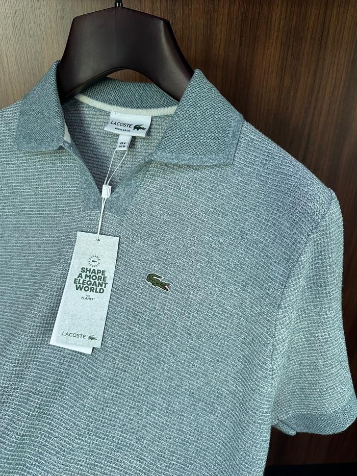 Nakış Marka Logolu Tonaton Yakalı Örme Triko T-Shirt