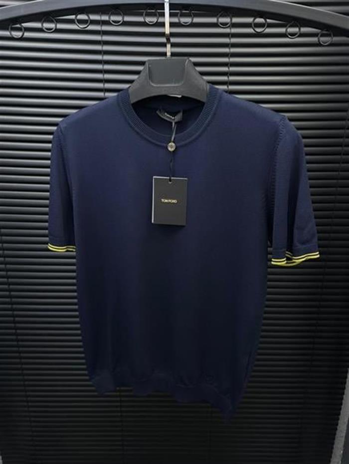 Şerit Kol Detaylı Basic Triko T-Shirt - Beyaz