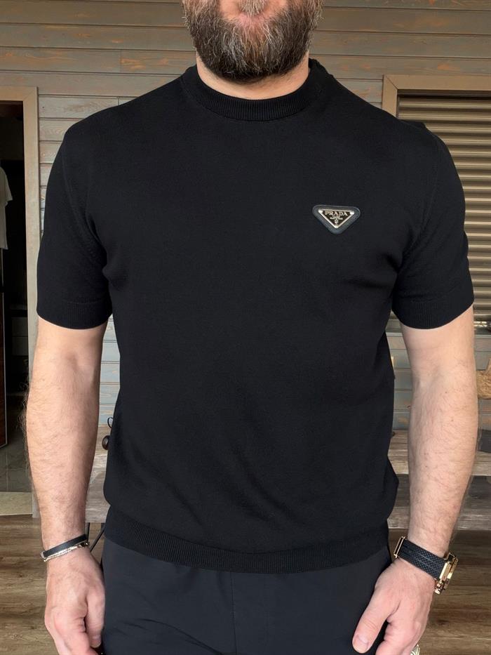 Tonaton Göğüs Metal Logolu Triko T-Shirt
